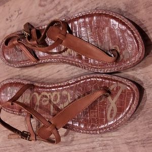 Sam Edelman brown leather sandal